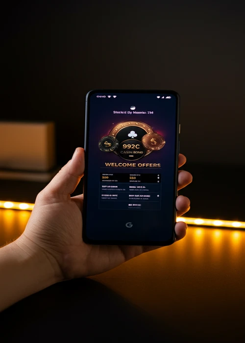 Banner promozionale vibrante di I7bet che evidenzia il bonus di benvenuto del 100% sul primo deposito, invitando alla registrazione.